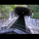 Die südwestliche Öffnung des Kanaltunnels unter der Zitadelle von Besançon